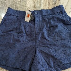 Torrid Women's Blue Eyelet Shorts